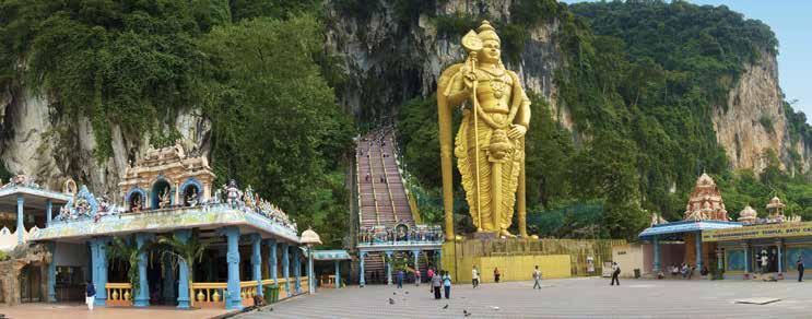 Malaysia MALAYSIA Batu Caves With Malay, Chinese and Indian influences, Malaysia s fusion of ethnicities, religions and cuisines create a melting pot of diversity.