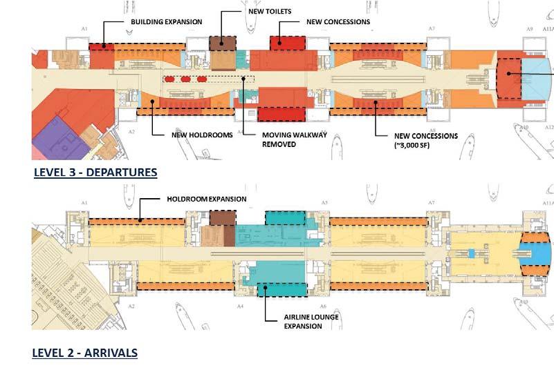 EXHIBIT F.2-3 Boarding Area A Alternative 2 SFO Airport Development Plan Alternative 3, illustrated in Exhibit F.2-5 for B/A A and Exhibit F.