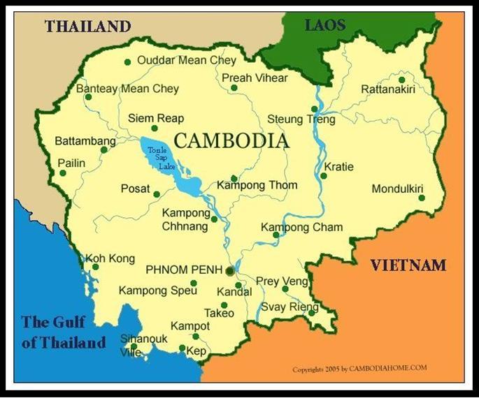 CAMBODIA Welcome to the Kingdom of Cambodia Cambodia is located in mainland Southeast Asia
