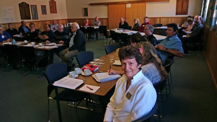 5 Presidents Elect Training Seminar (PETS) Participants at the Presidents Elect Training Seminar at Deloraine recently. In the foreground is AG Judy Hicks.