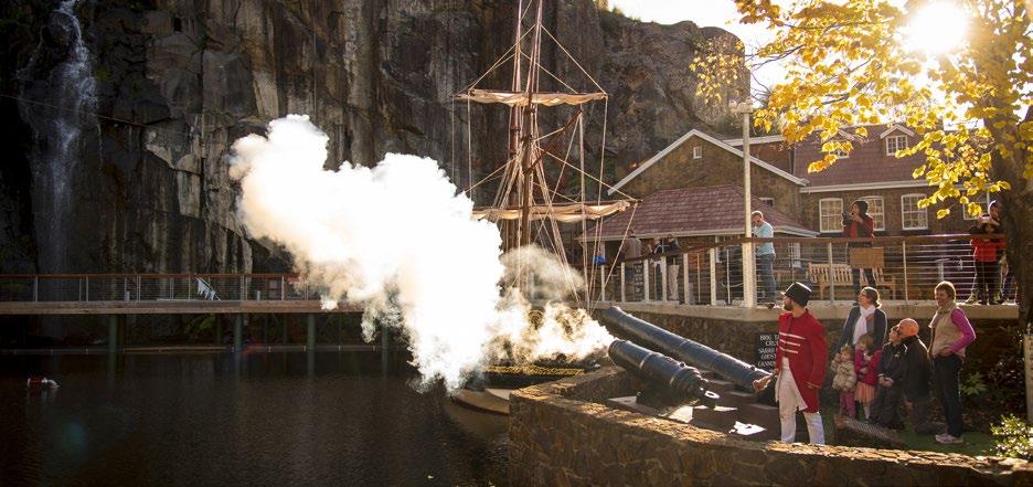 Your guests will travel back in time aboard a barge on the Mathew Brady Dark Ride to Van Diemen s Land in 1825.