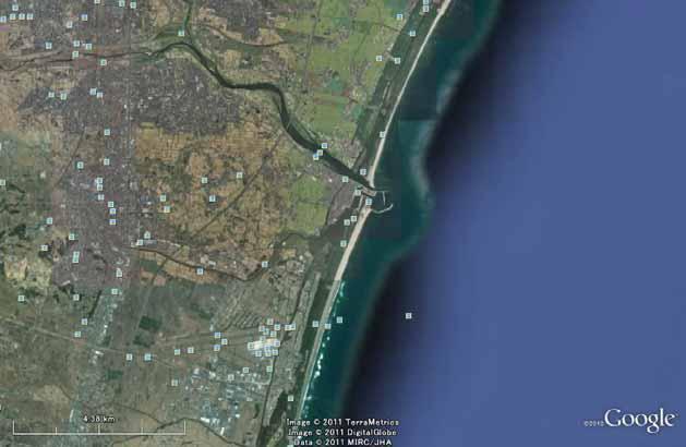 6. Arahama Beach and Sendai Airport Inundation height of 9.7 m was observed at the point S on the Arahama beach and no significant scours were observed behind the coastal dike.