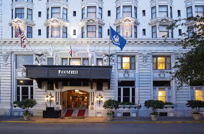 PLACES WE STAY The Roosevelt New Orleans Hotel is a historical Waldorf Astoria hotel, filled with luxurious Southern hospitality and is only a short