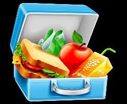 Lunch - typically is again cold food such as sandwiches, salads, fruit, muesli bars. But can be noodles or a hot meal.