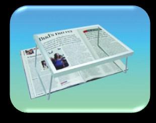 of print. The stand folds when not in use to save space. Width Magnification Lens 97 mm 10 mm x.