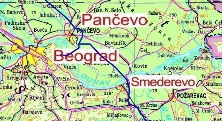 PRODUCT PIPELINE SYSTEM FIRST FACILITY: Pipeline sections Pančevo-Smederevo and Pančevo-Novi Sad Pančevo Smederevo Section Length: approx 26.