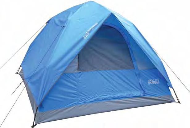 and carry bag Colour: cobalt/grey/gold No. 1860 spectrum Sleep 3 persons 48" Peak Height: 48" (122 cm) Weight: 8.5 lbs (3.9 kg) Tent floor area: 49 sq.ft. (4.