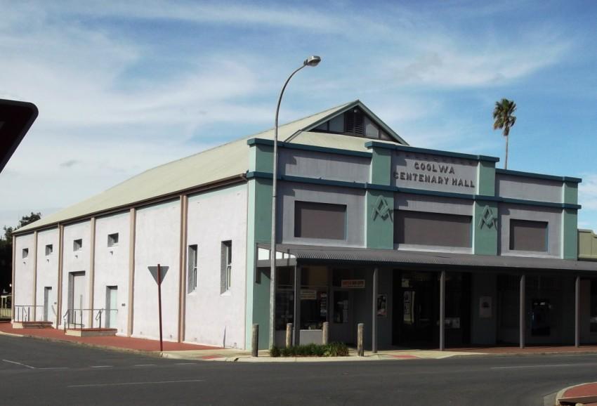 Centenary Hall. Built by Percy Wells, one time Mayor of Goolwa Corporation.