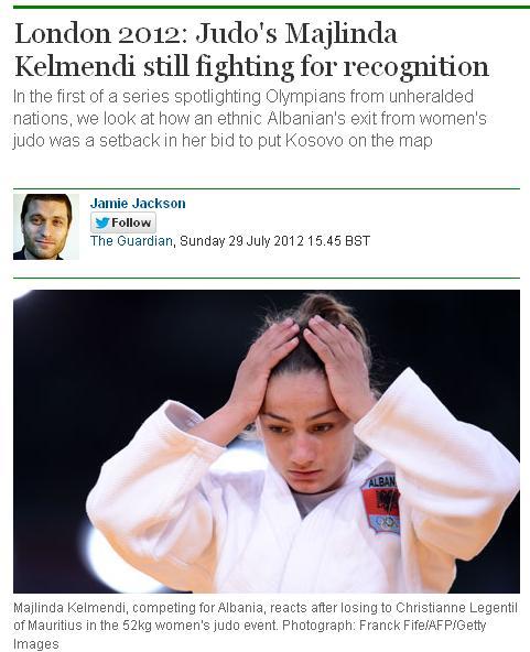 Fig. 7. Kelmendi në një artikull në Guardian http://www.theguardian.