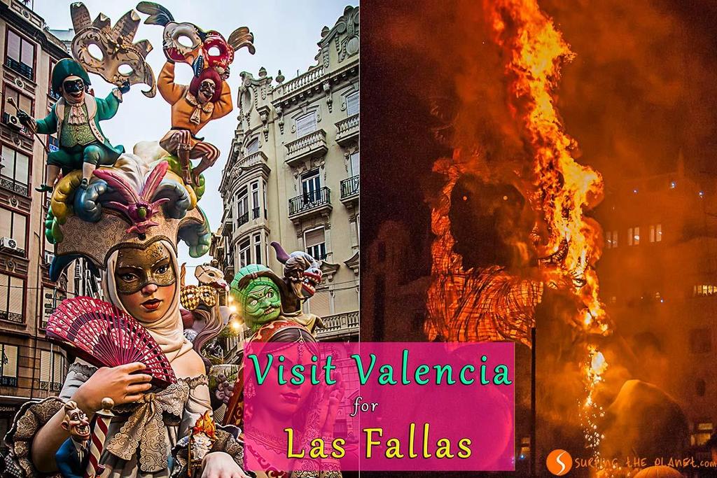 On the final night of Las Falles, around midnight on March 19 th the falles are burnt at