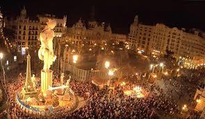 La Crema: Each falla is laden with fireworks which are lit first.