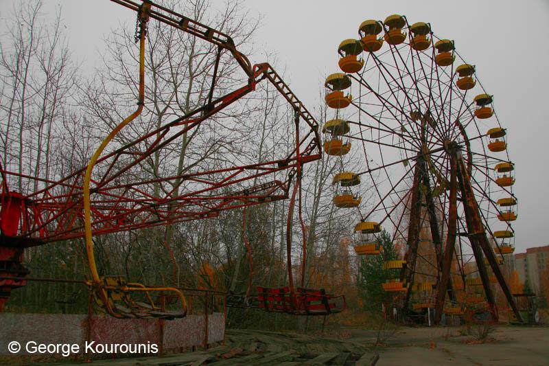 The Pripyat ferris wheel, which was designated for opening on the day of the