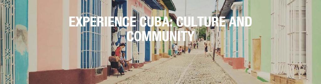 Next, they will journey east to Cienfuegos and discover Cuba s culture firsthand with a trip to an art studio as well as music and dance performances.