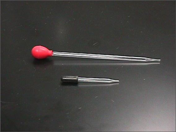 Dropper Pipet The dropper pipet is used to transfer a small volume of liquid, usually one drop at a time you have both
