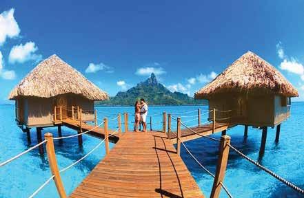 overwater bungalows feature the largest glass flooring in Bora