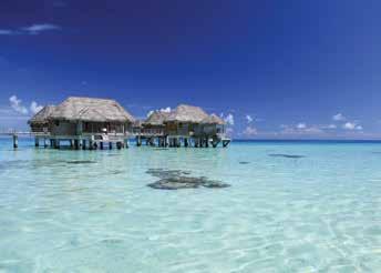 The resort is Polynesian in its design and has three restaurants, a dive centre and a day spa.