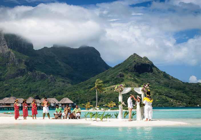 traditional wedding in a chapel, The Islands of Tahiti are the