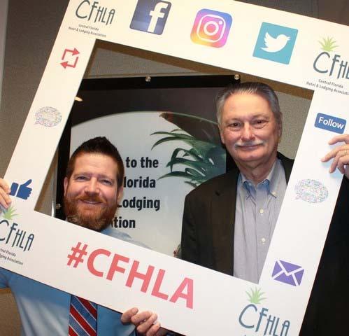 Alan Fickett of Global Sourcing International, LLC with CFHLA Board Member Craig Leicester, General Manager of