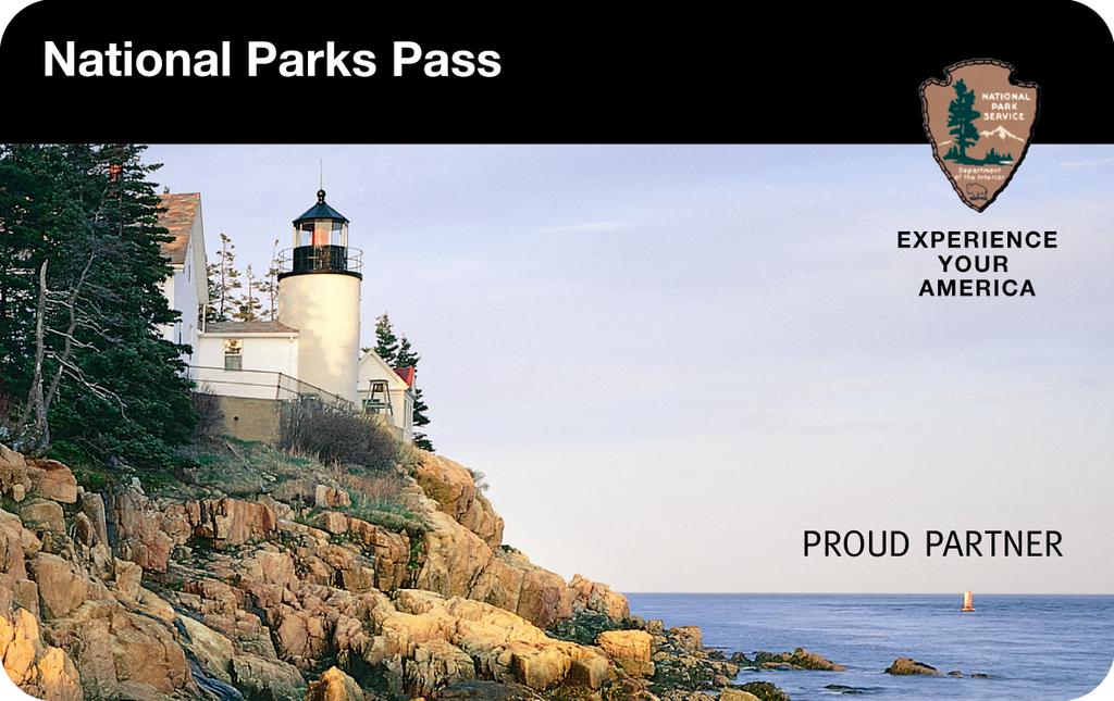 National Parks Pass $50 annual pass for all National Parks with entrance