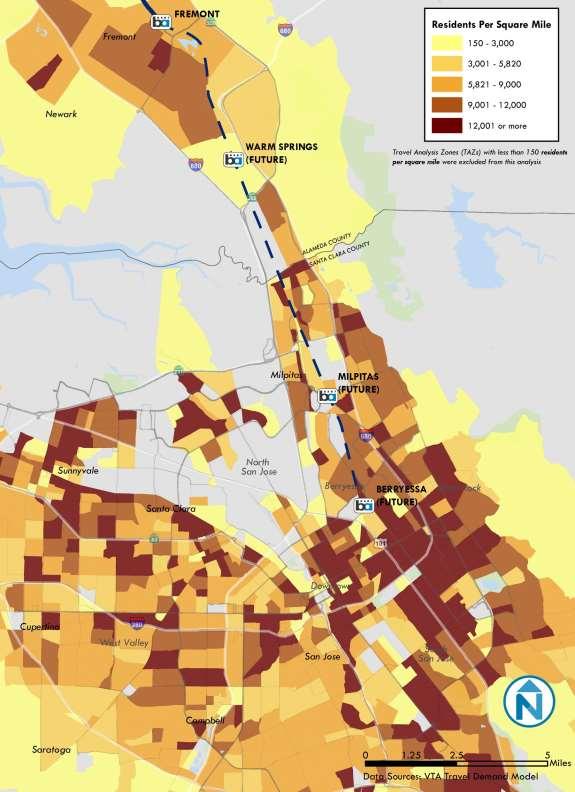 BART TRANSIT INTEGRATION PLAN DRAFT EXISTING CONDITIONS REPORT VTA Figure 3-1 Average Number of