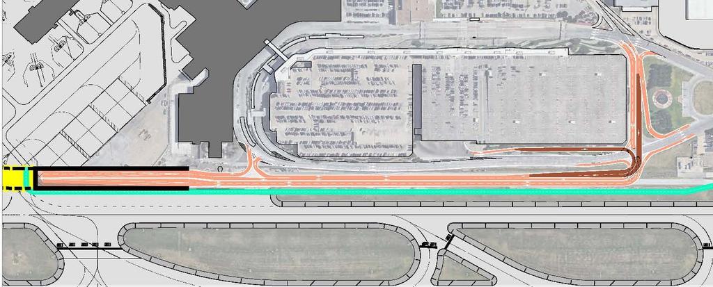 Integration with Existing Terminal Area Roadways (Grade-Separation) Level of Service(LOS) and safety