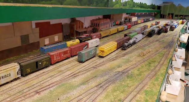 ) Greg started building his GNP layout by first building the Belt Railway of Chicago as its own self contained, large switching layout.