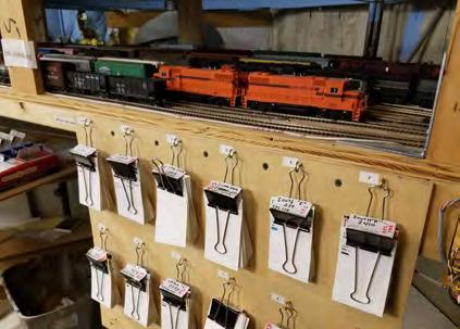 Greg Bedlek s Belt Railway of Chicago Layout of the Month, con t plywood deck. Atlas code 83 flex-track and #6 and #8 turnouts are laid on cork roadbed.