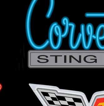 Neon Signs RS633 C2 Corvette Sting Ray * SS551