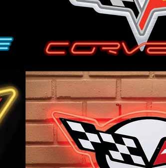 Choose your Corvette Generation neon sign for