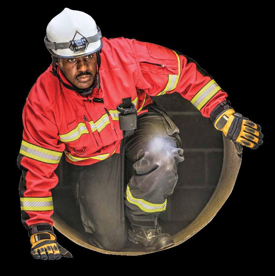 The weight and bulkiness of traditional turnout gear tends to increase body temperature by retaining the heat built up internally while on the job.