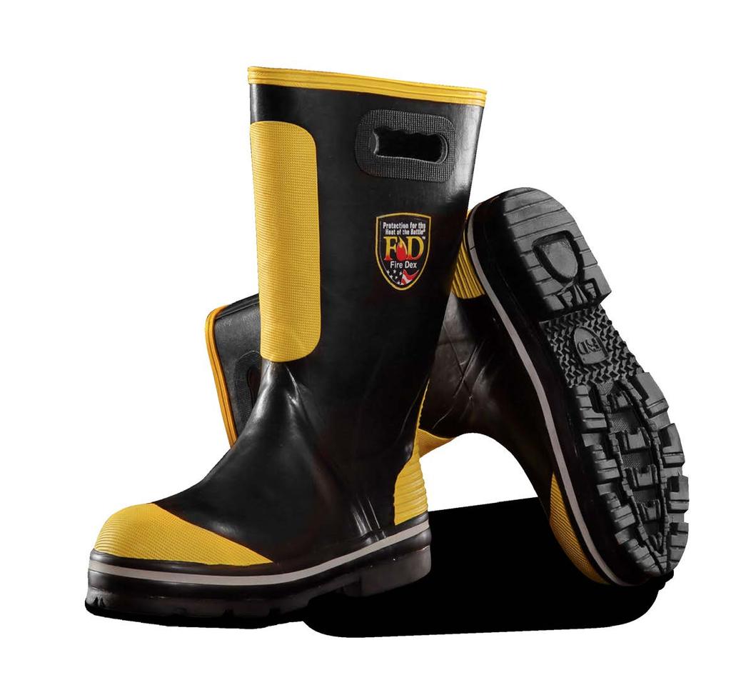 FDXR100 RUBBER BOOT DEX-PRO GLOVE The Fire-Dex Rubber boot is a classic staple to firefighting PPE.