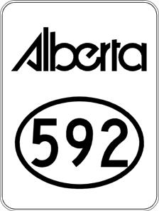 2 Standard Alberta Highway Route Marker for One or Two Digit Route Figure 4.3 Anthony Henday Drive Route Marker Additional details on directional guide sign layout can be found in Section A4.5. A4.4.2 A4.