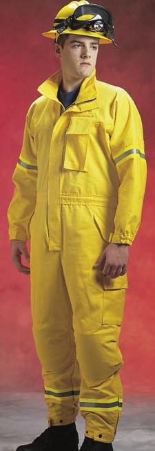 personal protective equipment catalog the FireLine Jumpsuit Meets NFPA 1977 Standards and Includes CAL-OSHA Label W I L D L A N D Full-length double-pull zipper front closure opens on top and bottom