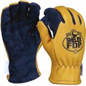 Gloves NFPA 1971 compliant and SEI certified Heavy Weight, Fire Retardant and Heat Resistant Wing Thumb and Wrap Around