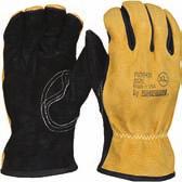 5 oz. Black Split Cowhide Grip Patches on Palm Side Flexible Vent Pleat on Back of Hand GORE RT7100 Glove