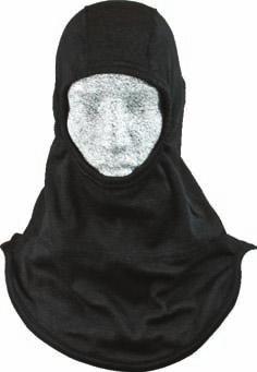 chest shoulders and shoulder blades Length of hood at back is about 17½ ; 19 at front Tapered back and notched shoulder drape allow bib to lie flat ½ wide elastic face opening stretches to full 17