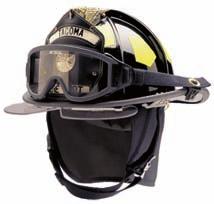 Metal reinforced edge beading and postman s fastener Can be enhanced with a variety of neck protectors and optically correct visors, and goggles Colors: Red, White, Yellow, Black, Blue, Orange, and