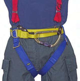 546NYC Gemtor Class II Fire Service Harness Front Leg Strap Adjusters and Single Point Waist Adjustment Includes Escape System Attachment D-Ring 546NYCL - Left Side Opening (Front Leg Strap