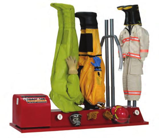 RAM AIR GEAR DRYER 4-IHT 4-Place Immersion/Hazmat Bunker Gear Dryer Specifications Powder Coated Paint with 12 gauge steel Steel stickmen with powder coat paint for hanging fire fighter personal