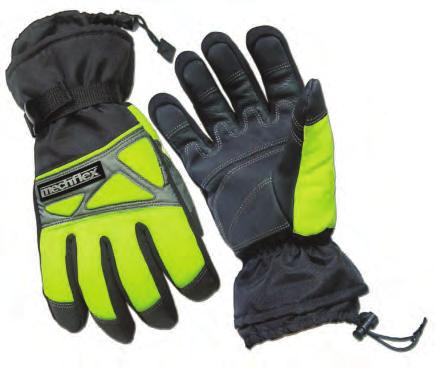 Xtreme, extrication and technical rescue glove with Hi-Vis padded knuckles and