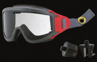 The Innerzone 2 features snap-on/snap-off brackets which allow storage of the goggles in your pocket or the back of the helmet.  Innerzone 2 goggles are NFPA compliant.