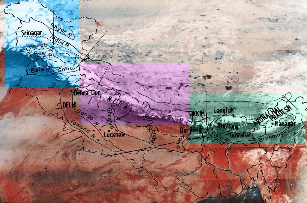 Climate zone of the Himalaya (Moisture sources for glacier development) Winter