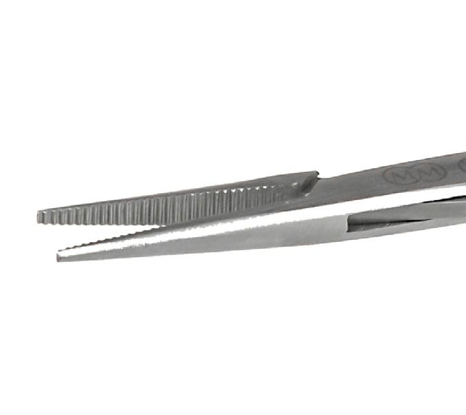 Haemostatic Forceps 0049 Halstead Mosquito, Straight, 0cm 2mm.2mm Tips, 9mm Serrated Jaws.