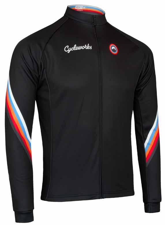 Features: Club or Pro fit; Super Roubaix thermal fabric, full length hidden zip; silicone gripper strip