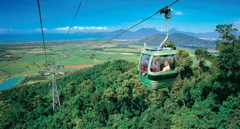 Once the thrill of the hot air ballooning is over, why not head to Port Douglas to join Quicksilver and cruise to the Outer Barrier Reef, or enjoy a day in Kuranda.