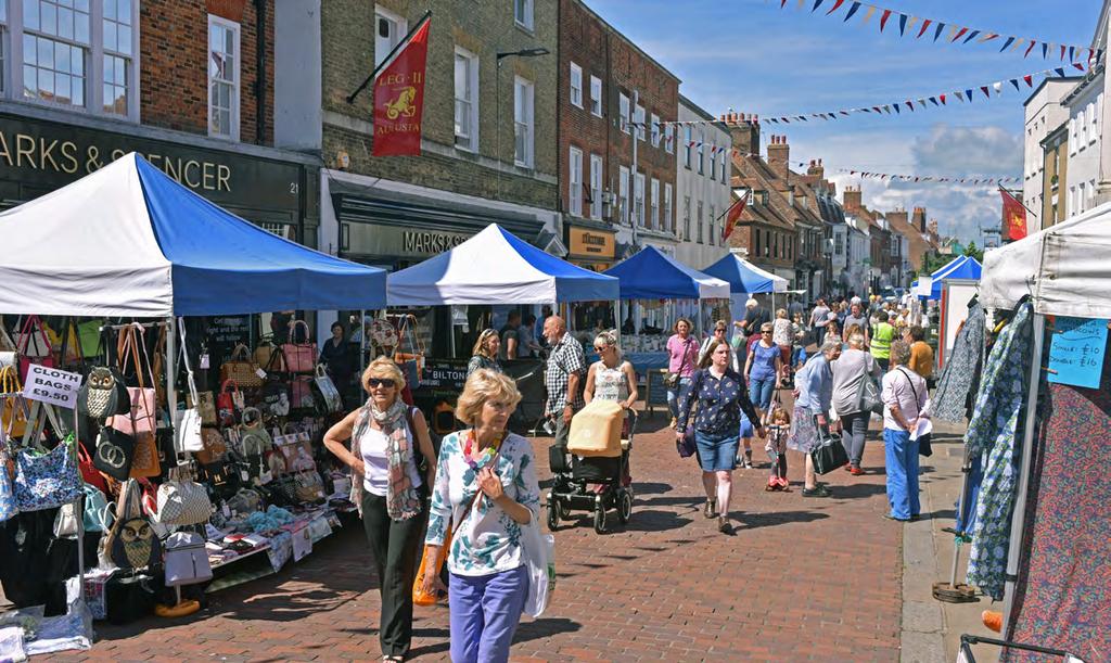 Chichester s prime retail core is focused on the pedestrianised East and North