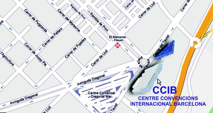 H H H Map of CCIB within Barcelona III.
