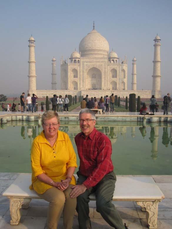 . The two of us in front of Agra Fort, which