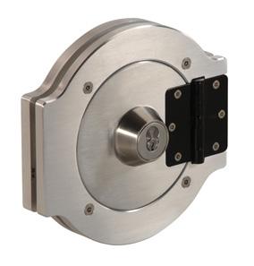 Steel hinge. Brushed aluminum finish. Made in the U.S.A. Options Spacers to accommodate any glazing thickness (min 3 /8").