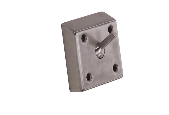 Ball Clothes Hooks S565-528 Height 4" Width 4" Depth 2.688" Weight 0.8 lbs Formed and welded stainless steel wall mount clothes hooks with ball-joint type collapsible hooks.